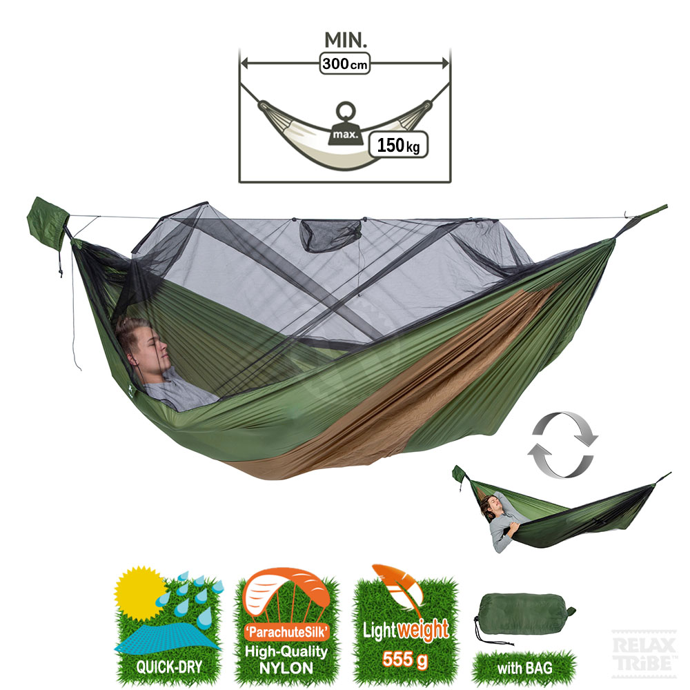 adventure-hero-xxl-single-portable-hammock-anti-bugs-net-thermal-pocket-outdoor-camping-brown-green-detail-spec