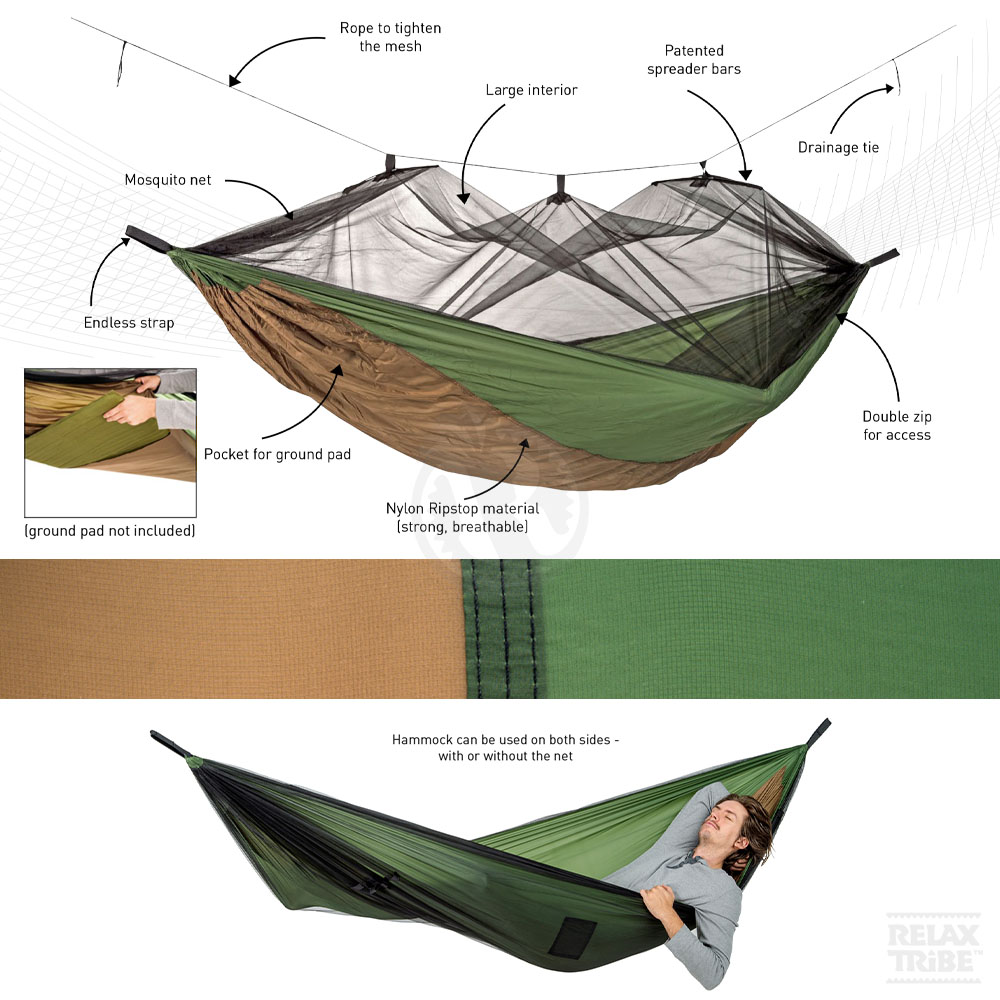 adventure-moskito-thermo-single-portable-travel-hammock-anti-bugs-net-outdoor-camping-brown-green-textile-detail-spec