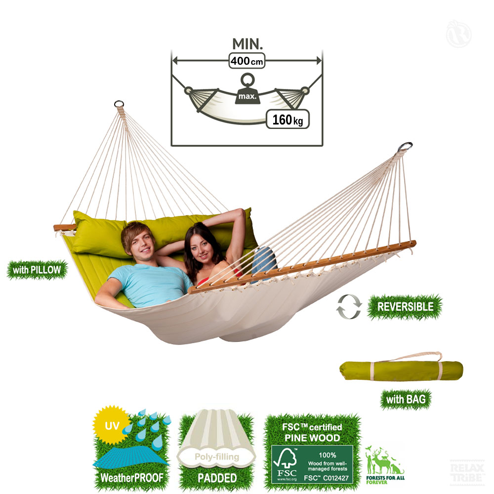alabama-avocado-double-kingsize-xxl-weatherproof-padded-hammock-with-bars-fsc-wood-integrated-pillow-home-garden-lime-green-ecru-detail-spec