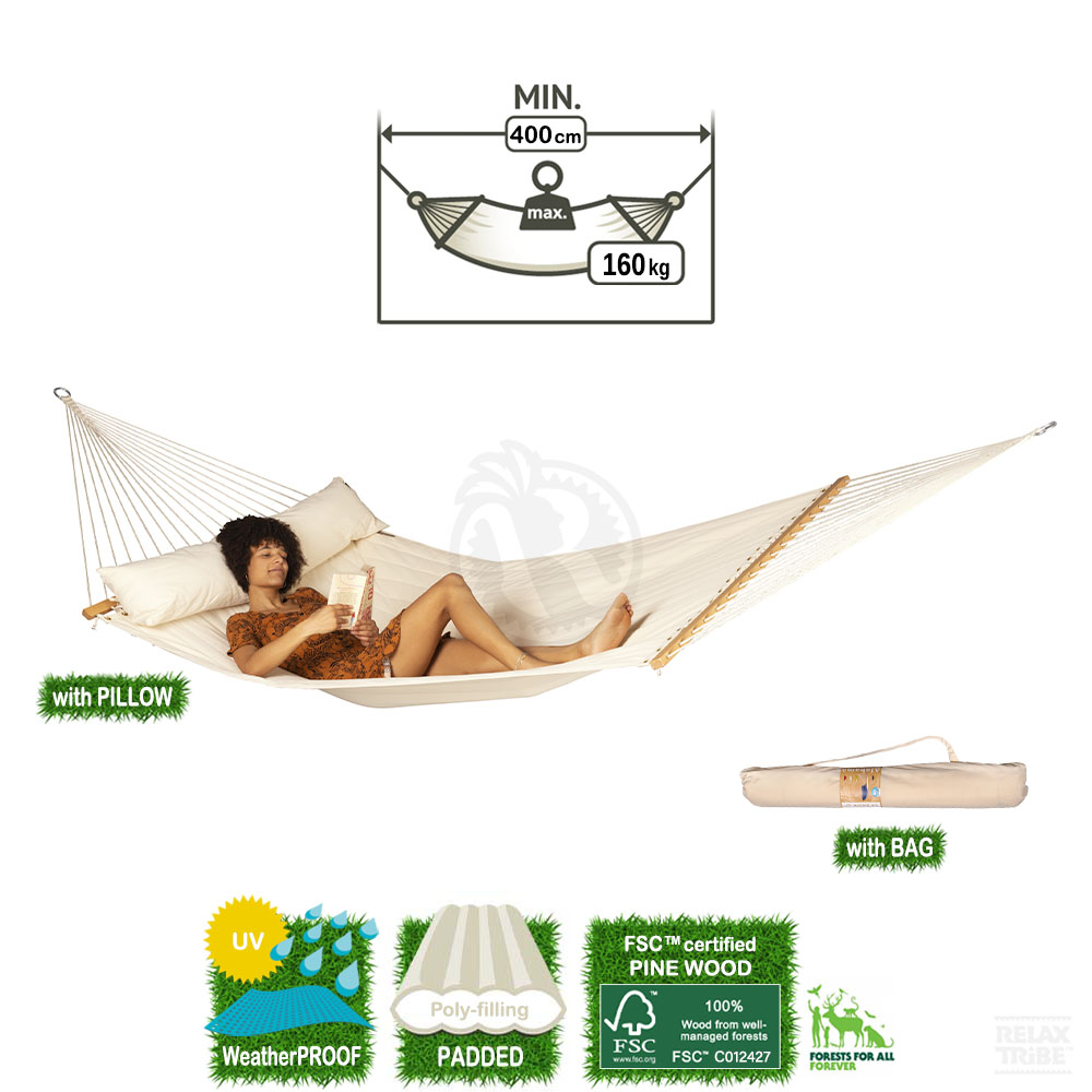 alabama-vanilla-double-kingsize-xxl-weatherproof-padded-hammock-with-bars-fsc-wood-integrated-pillow-home-garden-white-ecru-detail-spec