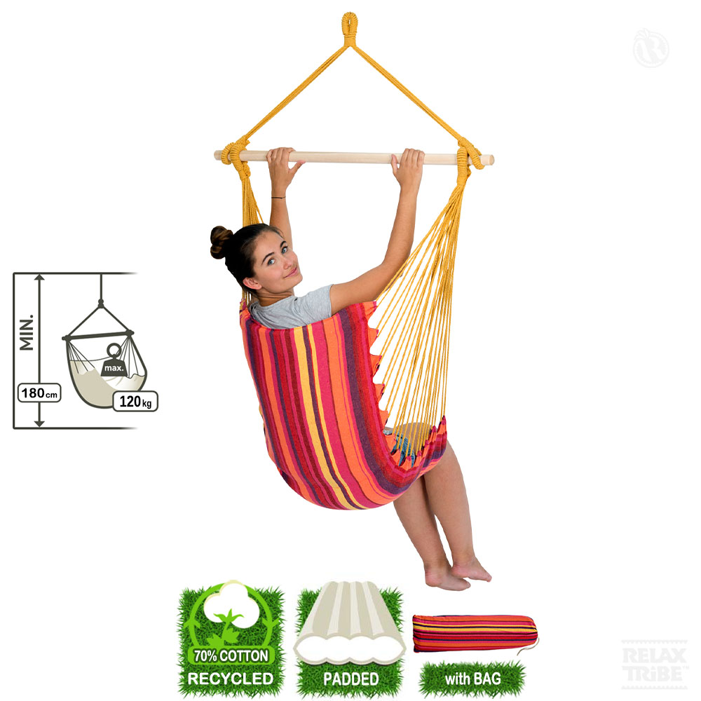belize-vulcano-single-hanging-chair-recycled-cotton-padded-multicolor-detail-spec