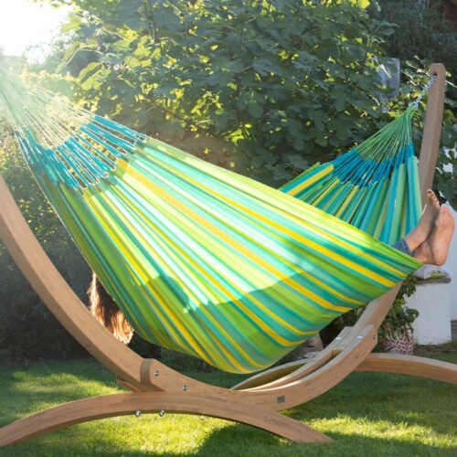 Brisa Lime: Cama de Rede XL p/ Exterior [Feita à Mão] Casa&Jardim - Image 2