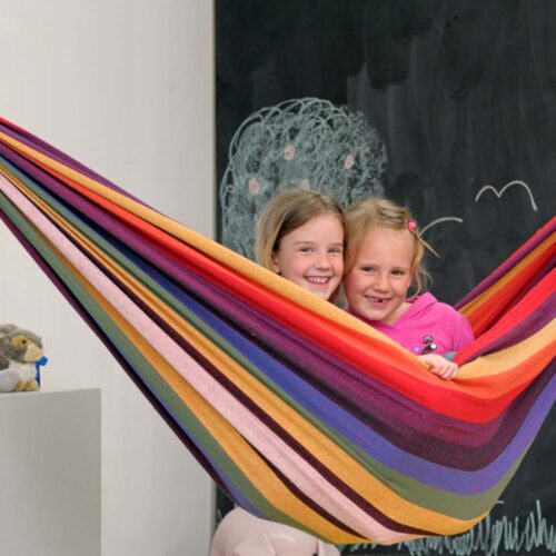 Chico Rainbow: Cama de Rede Infantil p/ Exterior [Casa/Jardim] - Image 3