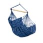 Domingo Marine: Lounger/Cadeira Suspensa p/ Exterior Feita à Mão [Madeira FSC] Casa&Jardim [Azul escura/padrões]