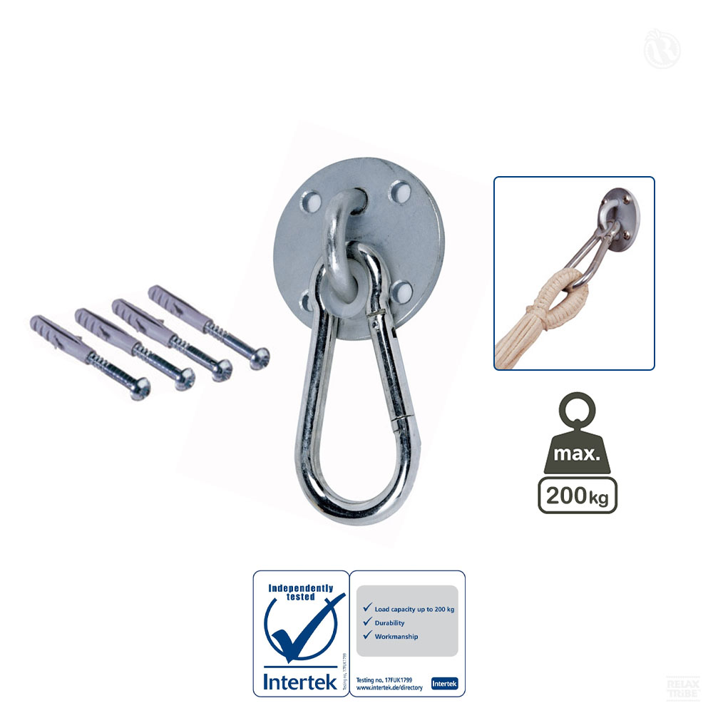 easy-plus-wall-carabiner-hook-kit-for-fixation-suspension-hammock-1side-max-200kg-galvanized-steel-silver-safety-tested