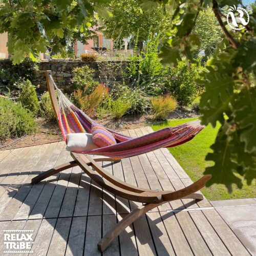 Flora Flowers: Eco-Cama de Rede XXL 100%Algodão Bio /Feita à Mão - Image 3