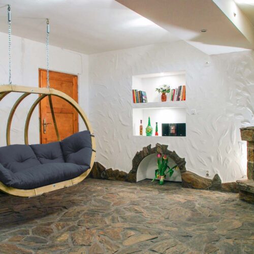 Globo Royal Chair Anthracite: Cadeirão Suspenso XL [2/3p] Madeira FSC [Casa&Jardim]+Almofadão de Exterior - Image 3