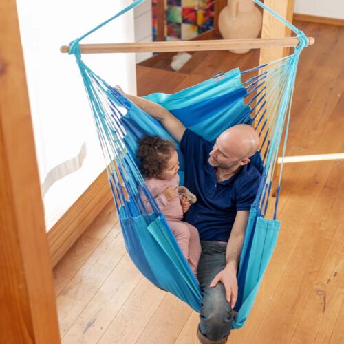 Habana Lagoon: Eco-Lounger/Cadeira Suspensa 100%Algodão Bio+Madeira FSC /Feita à Mão - Image 5