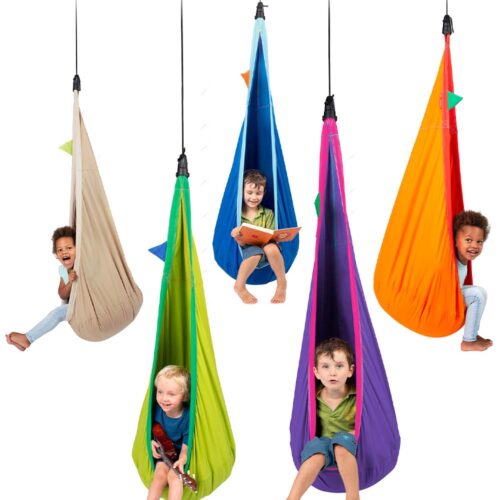 Joki Froggy: Ninho/Cadeira Suspensa p/ Criança [100%Algodão Bio] c/ Almofada+Suspensão - Image 5