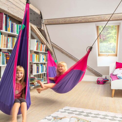 Joki Lilly: Ninho/Cadeira Suspensa p/ Criança [100%Algodão Bio] c/ Almofada+Suspensão - Image 4