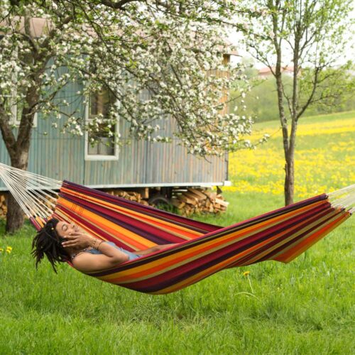 Lambada Tropical: Cama de Rede Brasileira XL [1-2p] Feita à Mão - Image 3