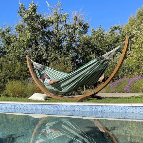 Modesta Agave: Eco-Cama de Rede XXL 100%Algodão Bio /Feita à Mão - Image 3