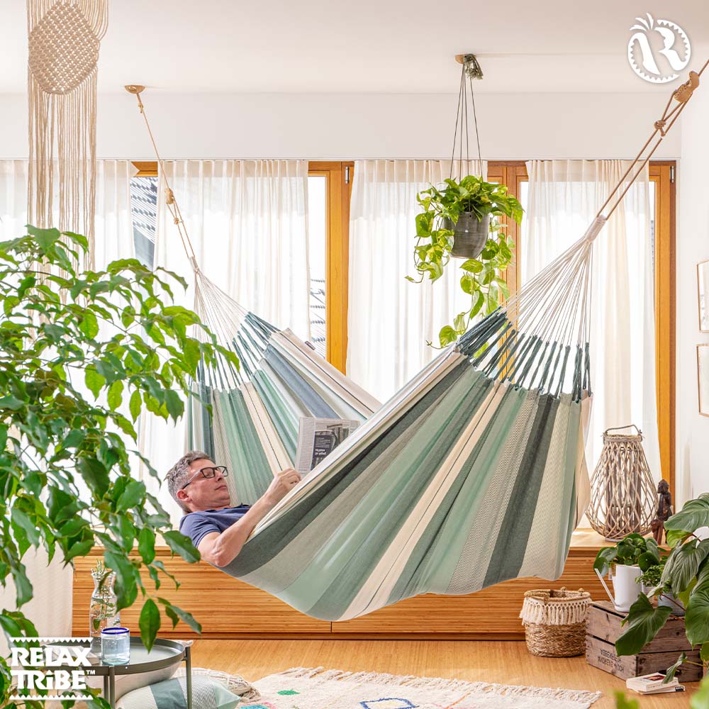 modesta-olive-eco-hammock-pure-organic-cotton-handmade-green-tones-home-ceiling