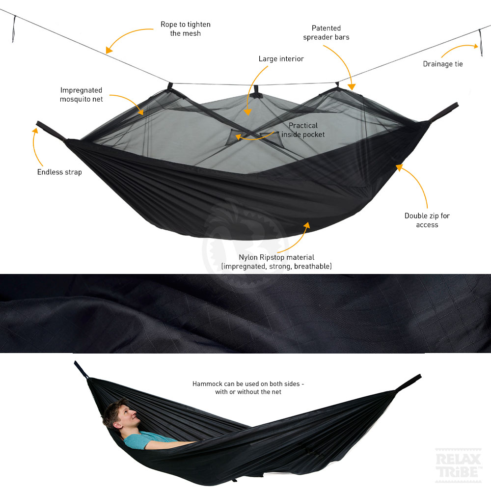 moskito-traveller-extreme-single-portable-travel-hammock-anti-bugs-net-impregnated-outdoor-camping-black-textile-detail-spec