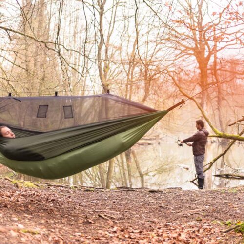 Moskito-Traveller Thermo: Cama de Rede Portátil de Aventura c/ Mosquiteira+bolso Térmico [1p] Exterior/Campismo - Image 5