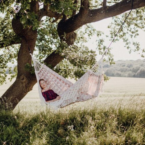 Rio Bordeaux: Cama de Rede Brasileira XXL [2-3p] c/ Franjas /Feita à Mão - Image 4