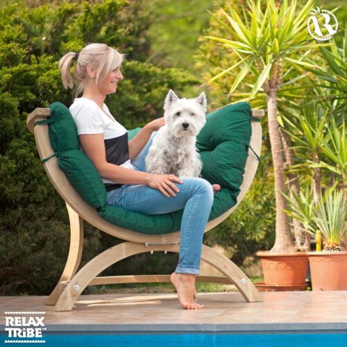 Siena Uno Verde: Poltrona Lounge [1p] de Madeira FSC [Casa&Jardim]+Almofadão de Exterior - Image 4