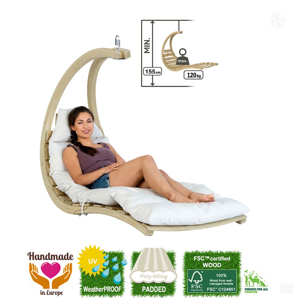 swing-lounger-creme-single-weatherproof-hanging-recliner-sunbed-fsc-wood-with-mattress-home-garden-white-ecru-detail-spec